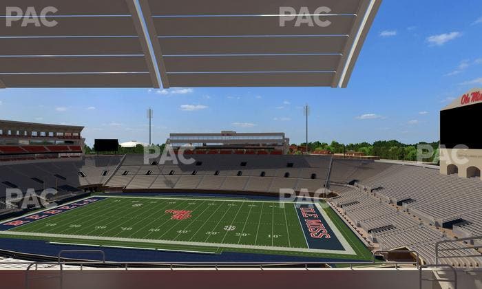 Vaught Hemingway Stadium - Section Rebel Club Mm Seat View