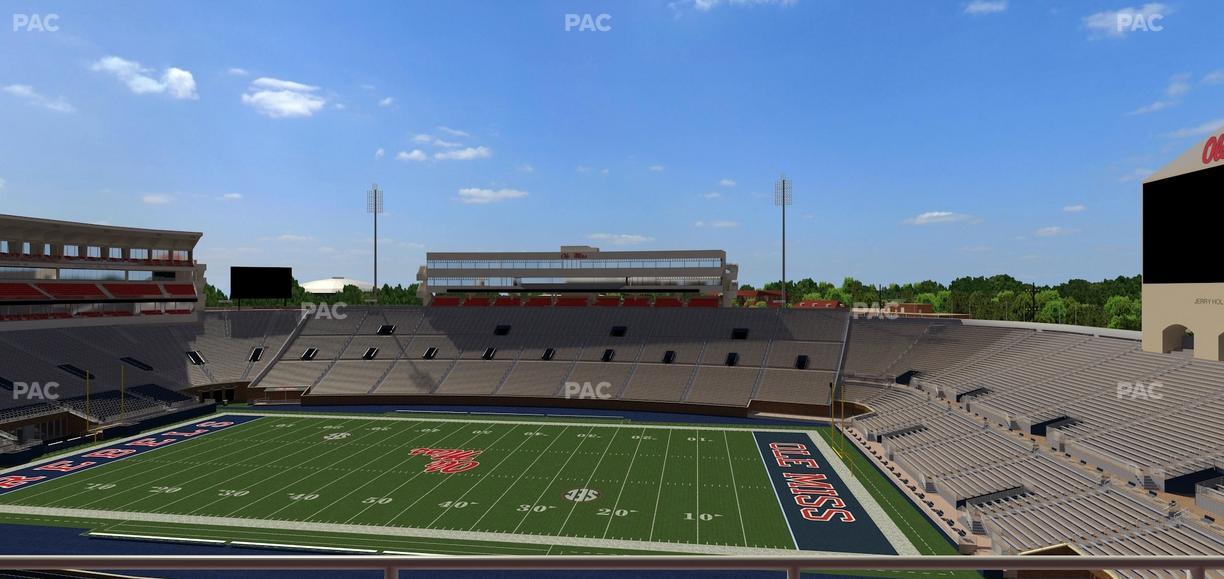 Vaught Hemingway Stadium - Section Rebel Club Mm Seat View