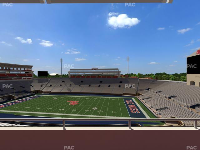 Vaught Hemingway Stadium - Section Rebel Club Mm Seat View