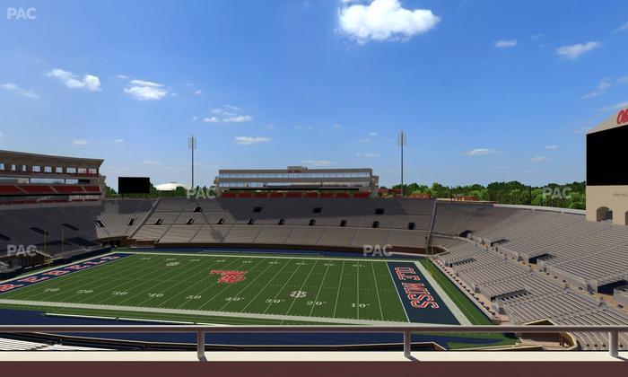 Vaught Hemingway Stadium - Section Rebel Club Mm Seat View