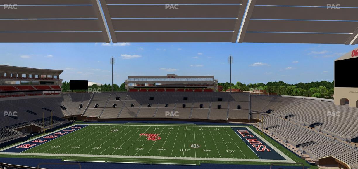 Vaught Hemingway Stadium - Section Rebel Club Nn Seat View