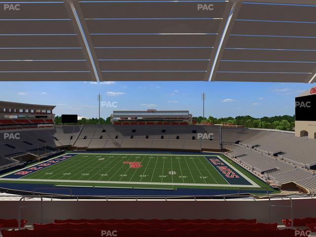 Vaught Hemingway Stadium - Section Rebel Club Nn Seat View
