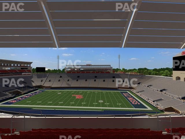 Vaught Hemingway Stadium - Section Rebel Club Nn Seat View