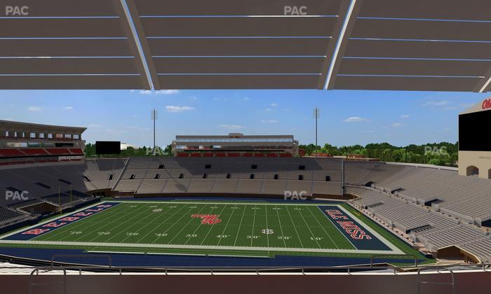 Vaught Hemingway Stadium - Section Rebel Club Nn Seat View