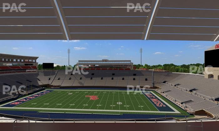 Vaught Hemingway Stadium - Section Rebel Club Nn Seat View
