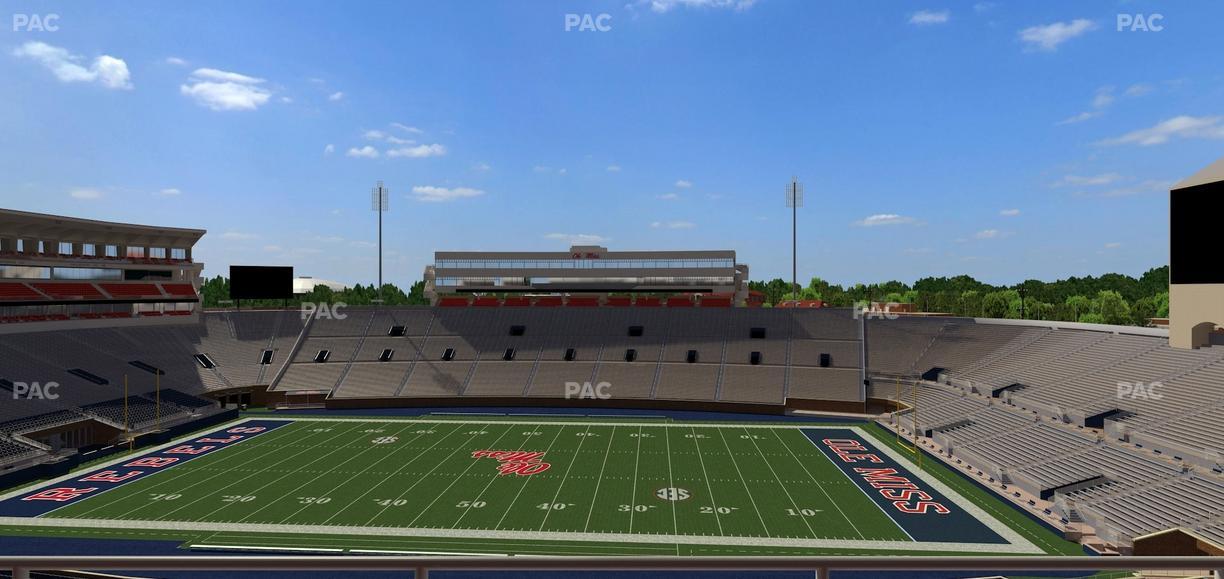 Vaught Hemingway Stadium - Section Rebel Club Nn Seat View