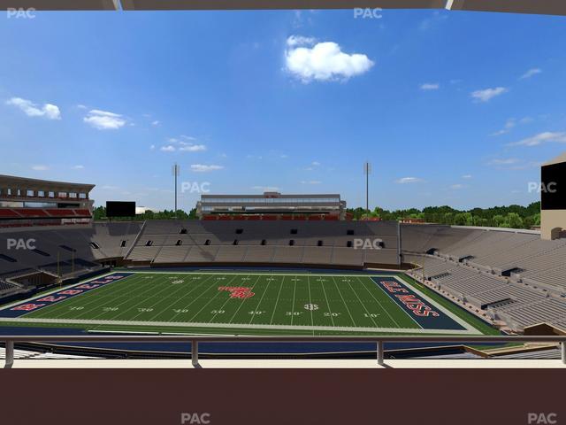 Vaught Hemingway Stadium - Section Rebel Club Nn Seat View