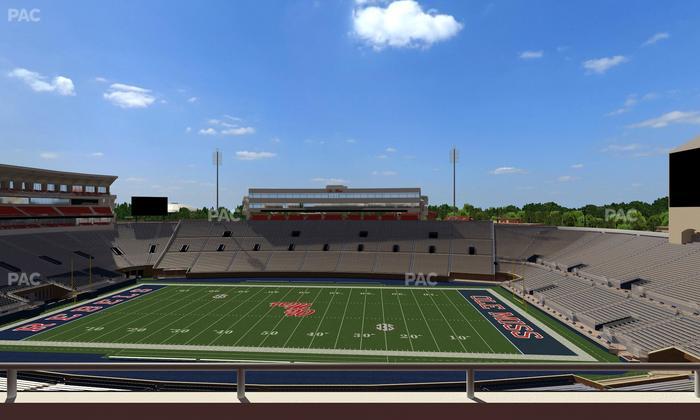 Vaught Hemingway Stadium - Section Rebel Club Nn Seat View