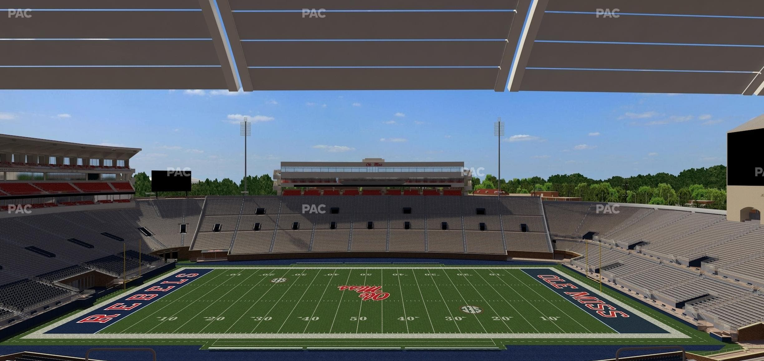 Vaught Hemingway Stadium - Section Rebel Club Oo Seat View