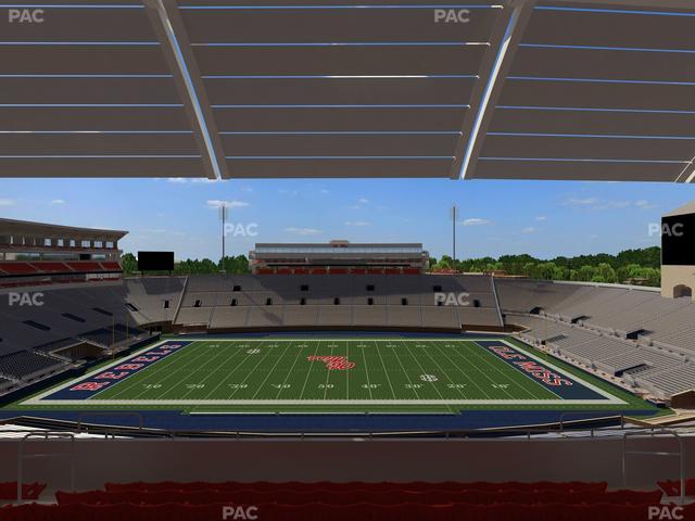 Vaught Hemingway Stadium - Section Rebel Club Oo Seat View