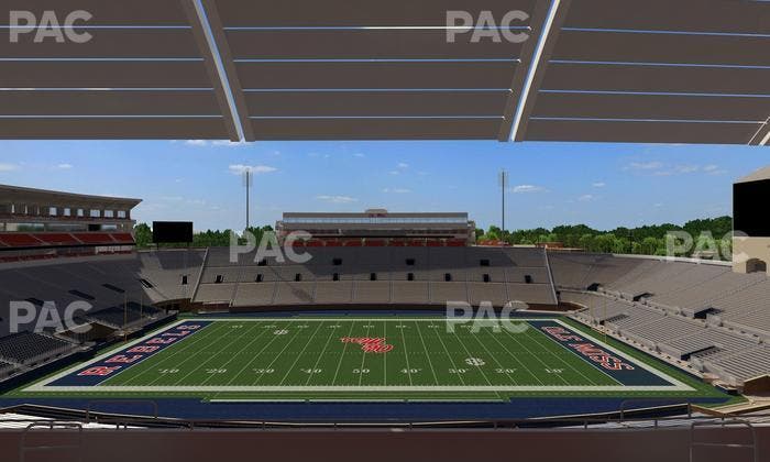 Vaught Hemingway Stadium - Section Rebel Club Oo Seat View