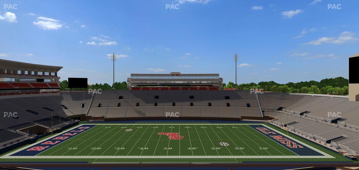 Vaught Hemingway Stadium - Section Rebel Club Oo Seat View