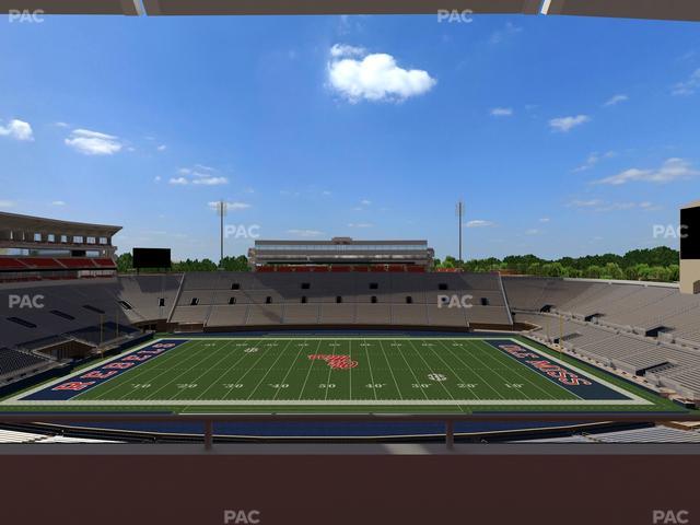 Vaught Hemingway Stadium - Section Rebel Club Oo Seat View