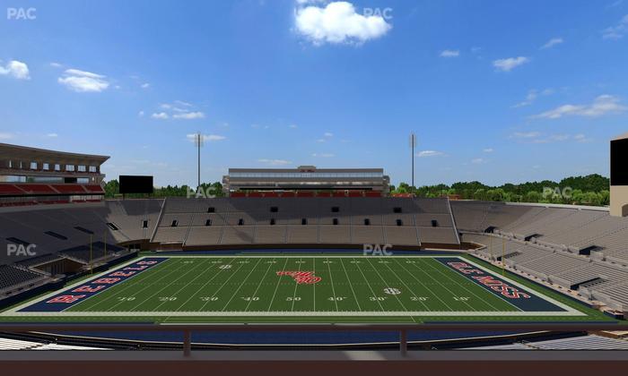 Vaught Hemingway Stadium - Section Rebel Club Oo Seat View