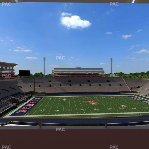 Vaught Hemingway Stadium - Section Rebel Club Pp Seat View