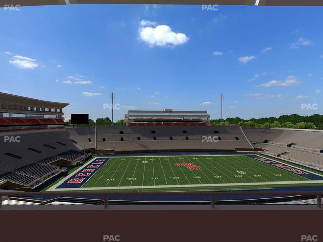 Vaught Hemingway Stadium - Section Rebel Club Pp Seat View