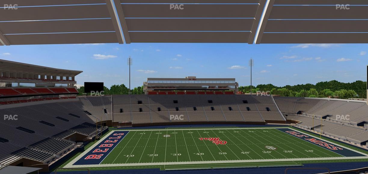 Vaught Hemingway Stadium - Section Rebel Club Pp Seat View