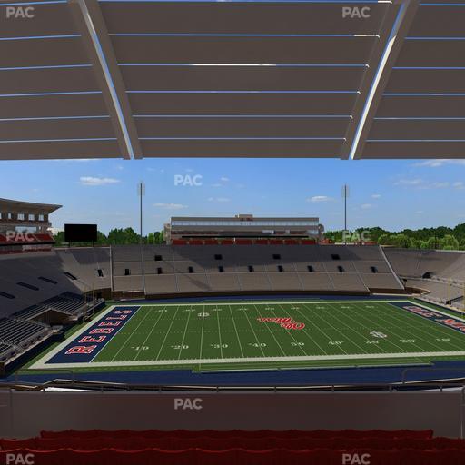 Vaught Hemingway Stadium - Section Rebel Club Pp Seat View