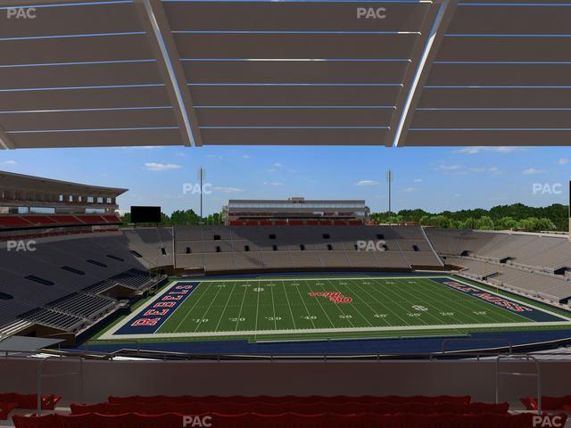 Vaught Hemingway Stadium - Section Rebel Club Pp Seat View