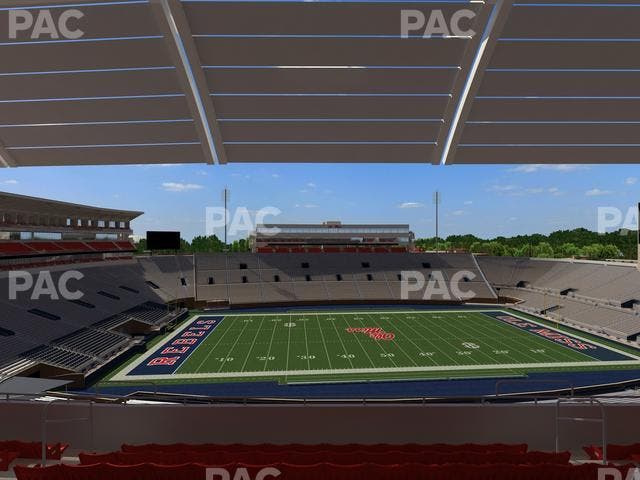 Vaught Hemingway Stadium - Section Rebel Club Pp Seat View