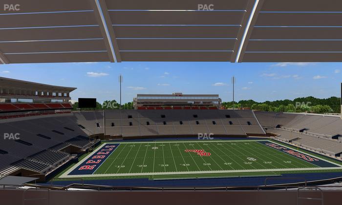 Vaught Hemingway Stadium - Section Rebel Club Pp Seat View