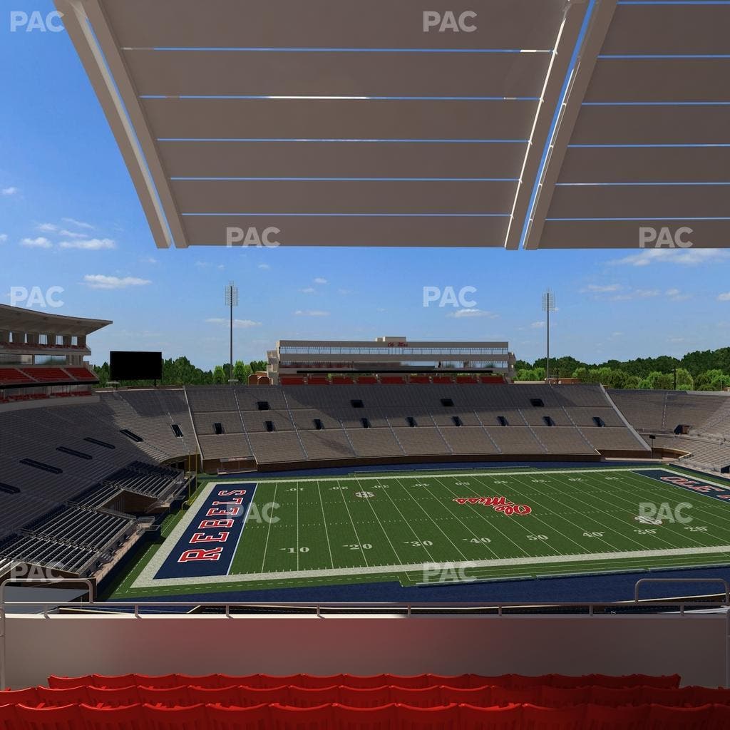 Vaught Hemingway Stadium - Section Rebel Club Qq Seat View