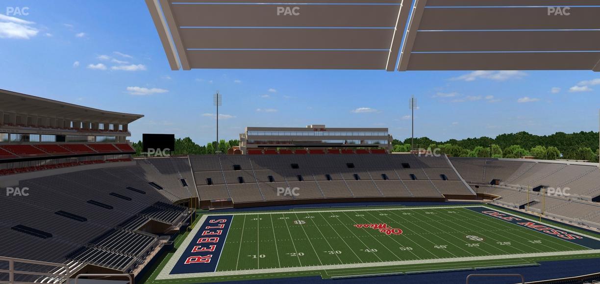 Vaught Hemingway Stadium - Section Rebel Club Qq Seat View