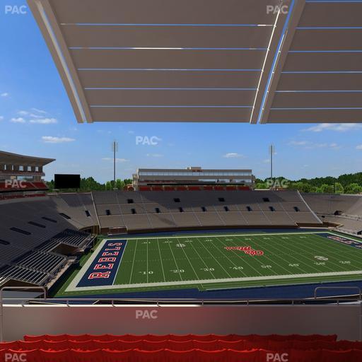 Vaught Hemingway Stadium - Section Rebel Club Qq Seat View