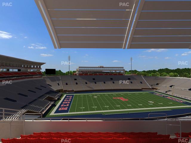 Vaught Hemingway Stadium - Section Rebel Club Qq Seat View