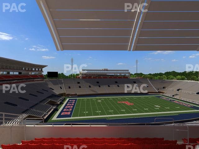 Vaught Hemingway Stadium - Section Rebel Club Qq Seat View
