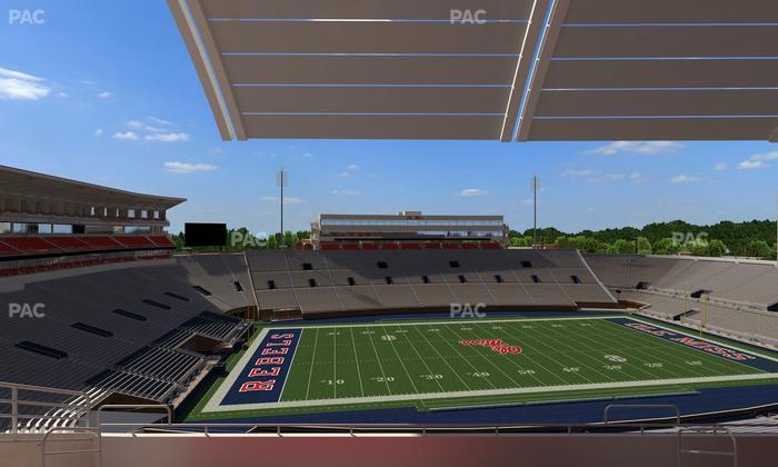 Vaught Hemingway Stadium - Section Rebel Club Qq Seat View
