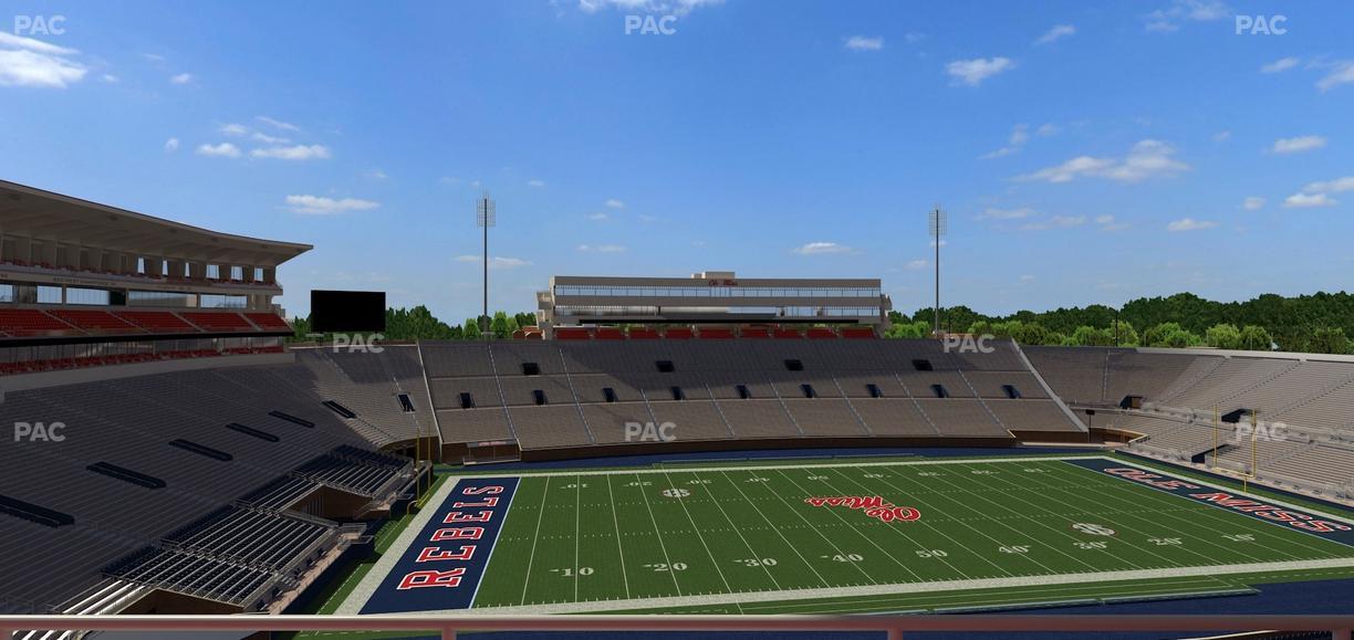 Vaught Hemingway Stadium - Section Rebel Club Qq Seat View