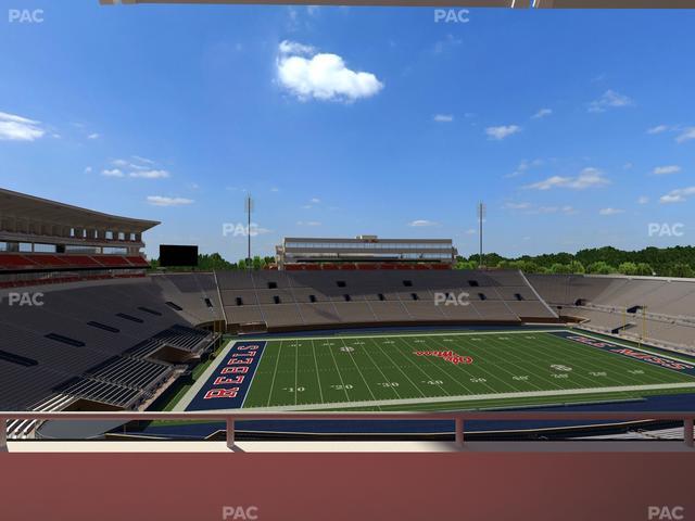 Vaught Hemingway Stadium - Section Rebel Club Qq Seat View