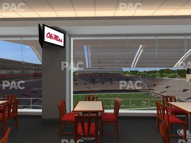 Vaught Hemingway Stadium - Section Rebel Club Seat View
