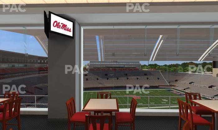 Vaught Hemingway Stadium - Section Rebel Club Seat View
