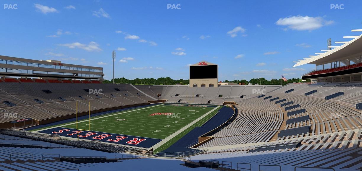 Vaught Hemingway Stadium - Section S 3 Seat View