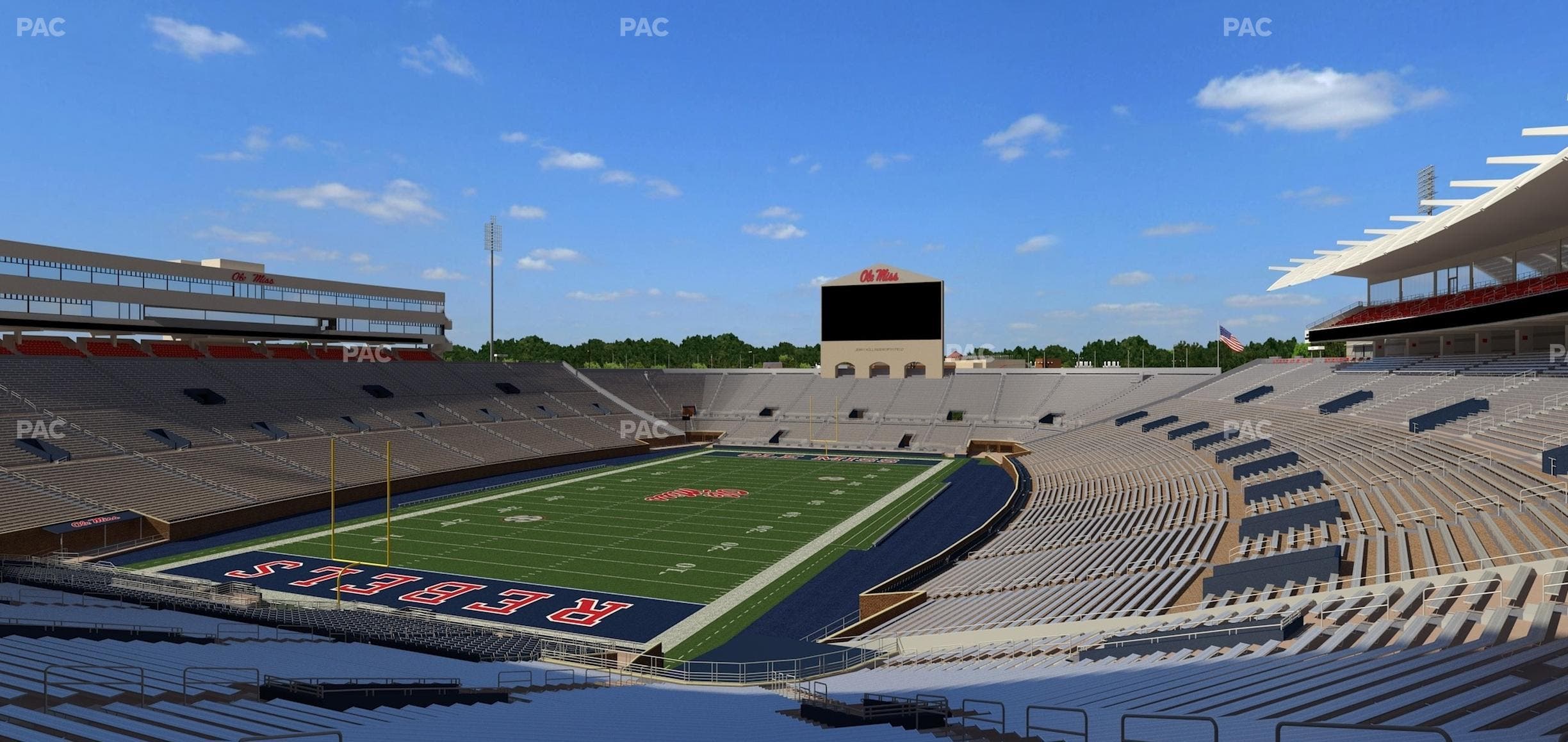 Vaught Hemingway Stadium - Section S 3 Seat View