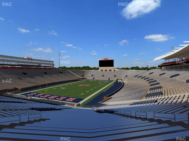 Vaught Hemingway Stadium - Section S 3 Seat View