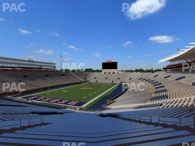 Vaught Hemingway Stadium - Section S 3 Seat View