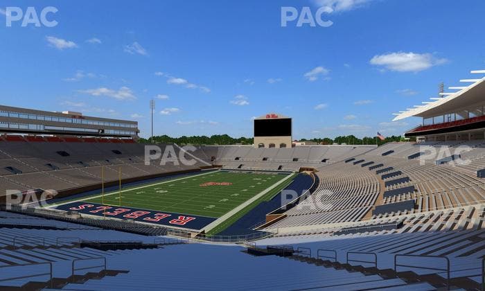 Vaught Hemingway Stadium - Section S 3 Seat View
