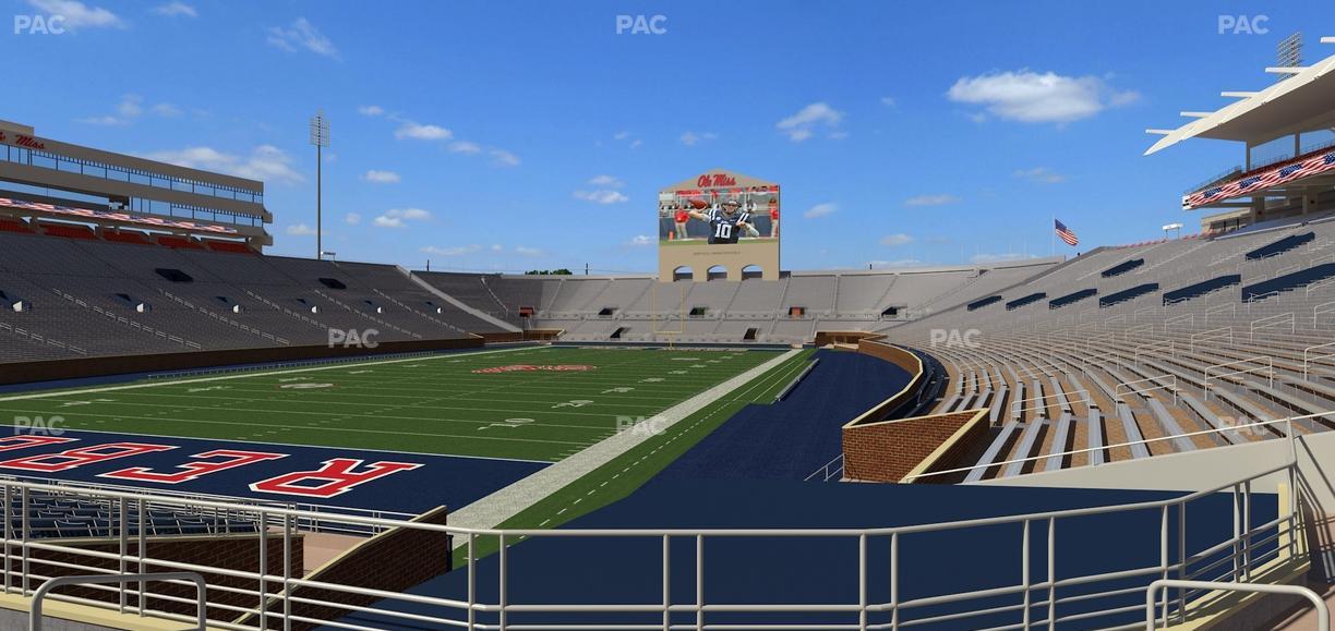 Vaught Hemingway Stadium - Section S 3 Seat View