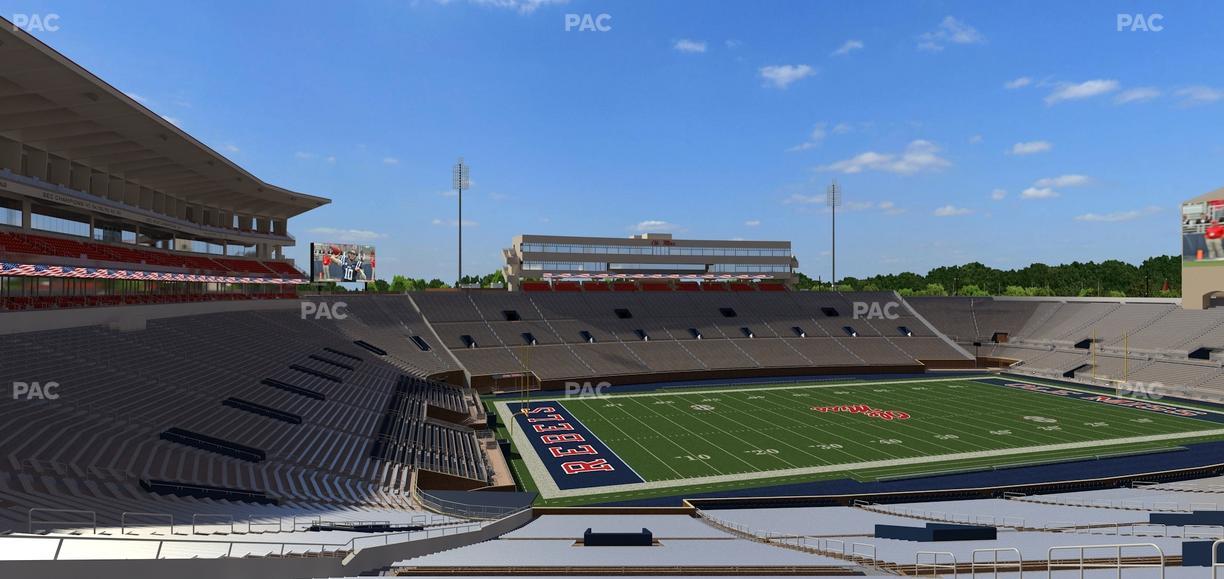 Vaught Hemingway Stadium - Section S Seat View
