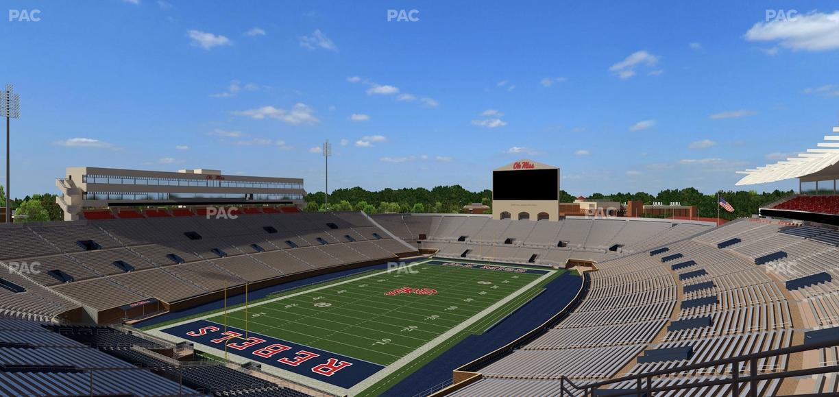 Vaught Hemingway Stadium - Section South Zone Club 107 Seat View