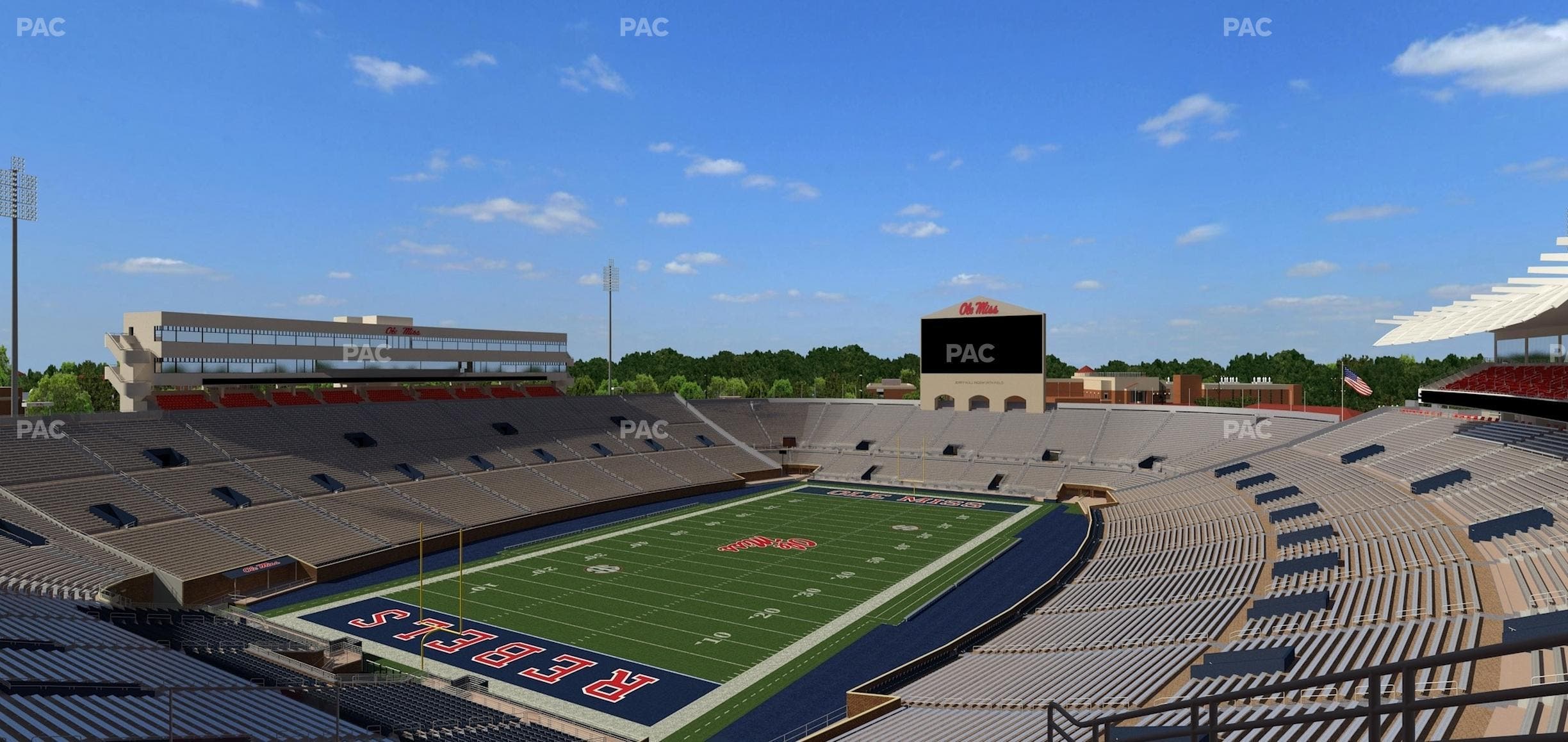Vaught Hemingway Stadium - Section South Zone Club 107 Seat View