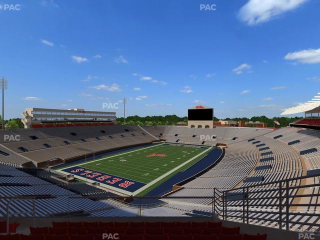 Vaught Hemingway Stadium - Section South Zone Club 107 Seat View