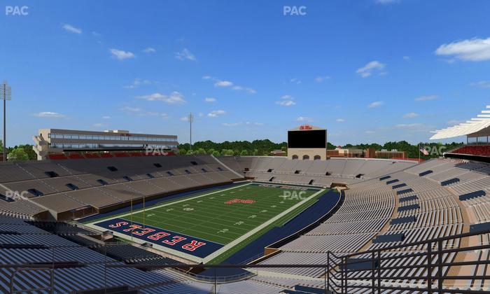 Vaught Hemingway Stadium - Section South Zone Club 107 Seat View