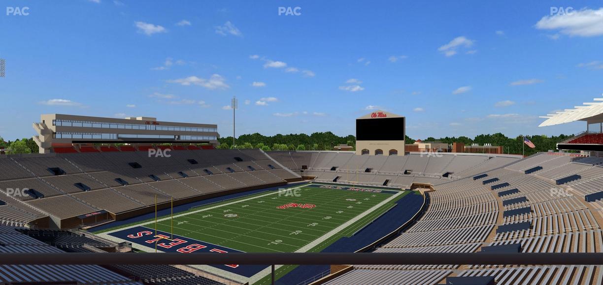 Vaught Hemingway Stadium - Section South Zone Club 107 Seat View