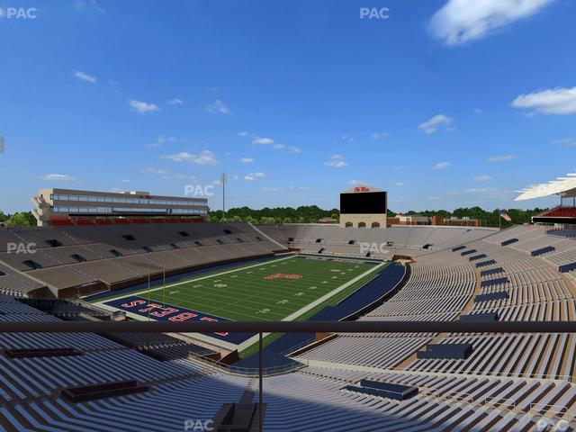 Vaught Hemingway Stadium - Section South Zone Club 107 Seat View