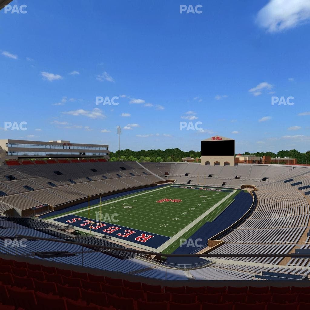 Vaught Hemingway Stadium - Section South Zone Club 108 Seat View