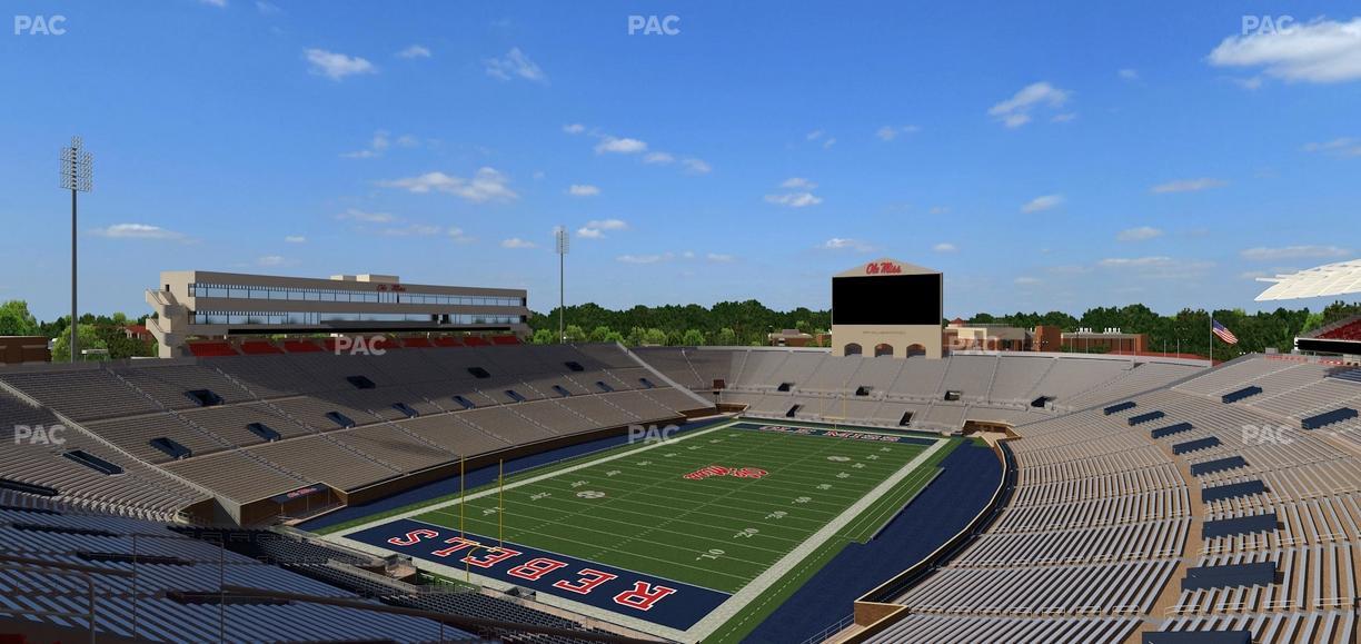 Vaught Hemingway Stadium - Section South Zone Club 108 Seat View